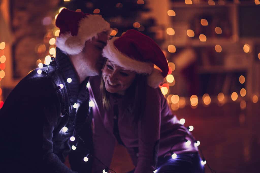 Romantic Christmas Under Northern Lights