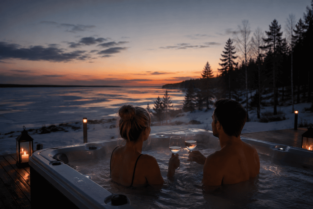 Romantic Christmas Under Northern Lights