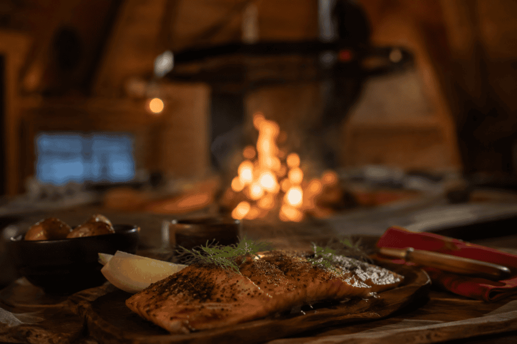 Arctic Food Tasting by the Open Fire