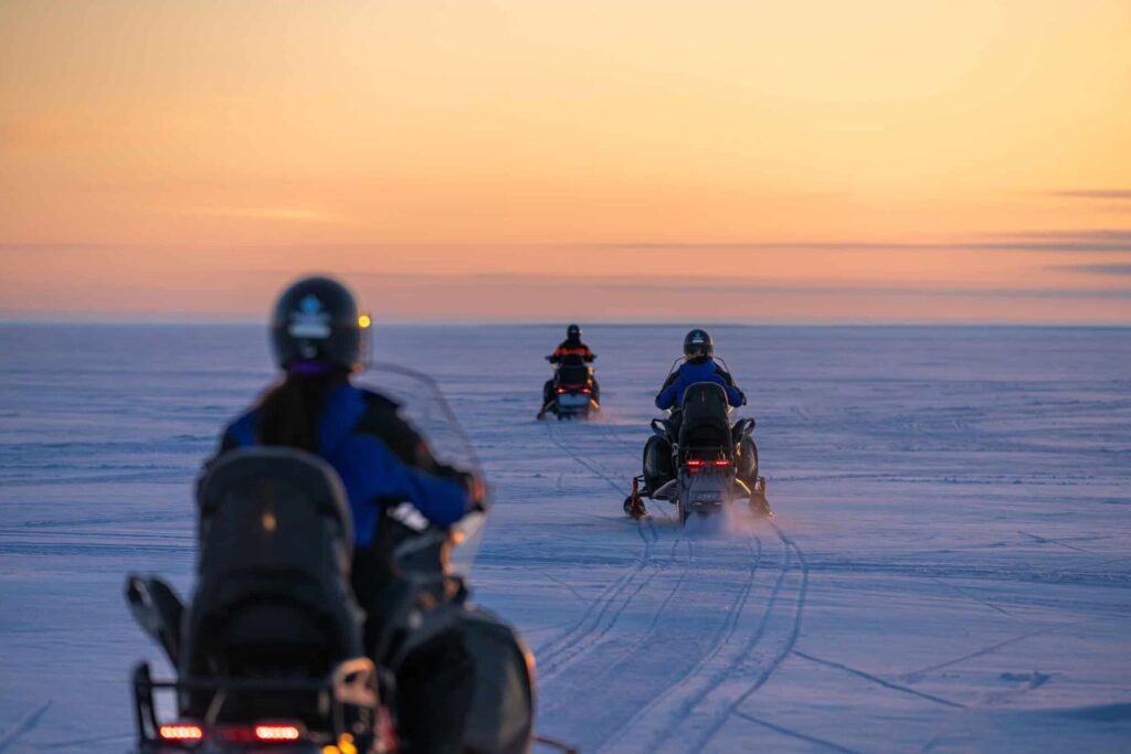 Snowmobile Safari on the Frozen Sea